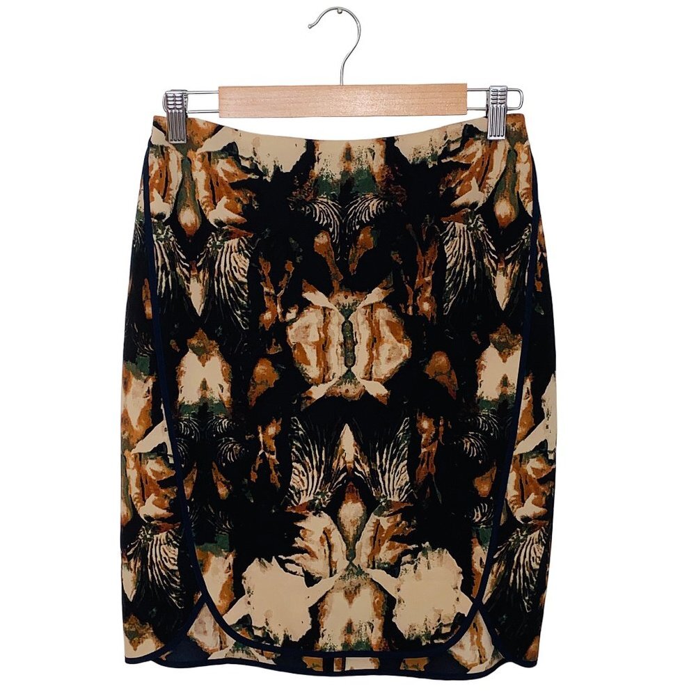 NWT Antonio Melani Autumn Charms Scallop Hem Skirt
